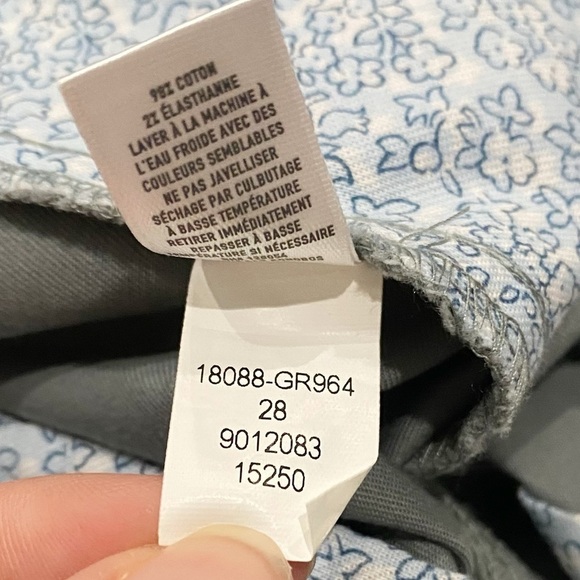 BONOBOS Stretch Washed Chino Shorts Gray 9” Inseam Casual Coastal Size 28 - Picture 9 of 10